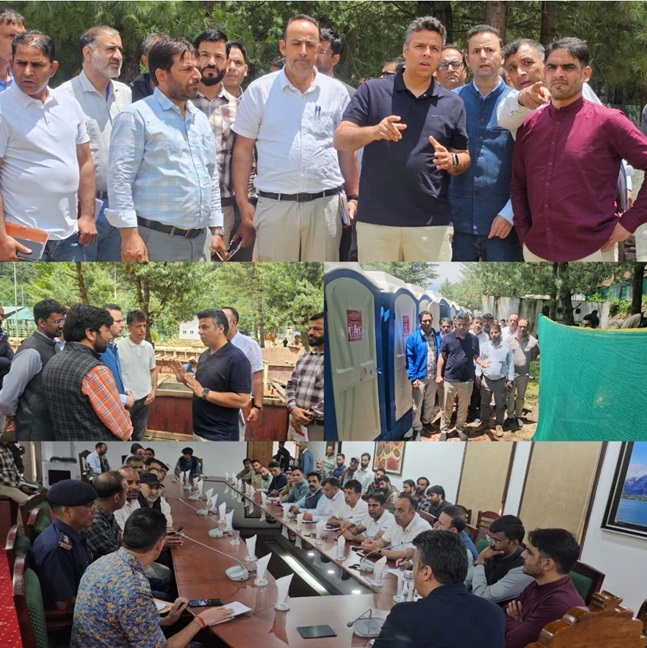 DC Anantnag visits Nunwan Base Camp: Assesses preparedness of various departments for SANJY-2026 