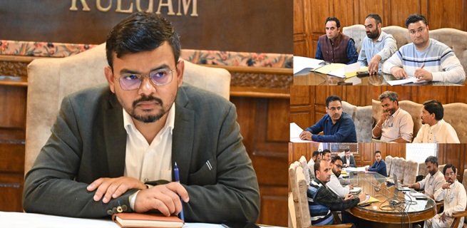 DC Kulgam reviews proposed land use patterns, strengthening of public infrastructure for GIS Master Plan