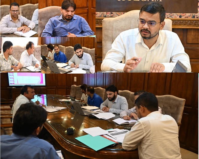 DC Kulgam reviews ULBs functioning, performance outcomes and ongoing developmental projects 