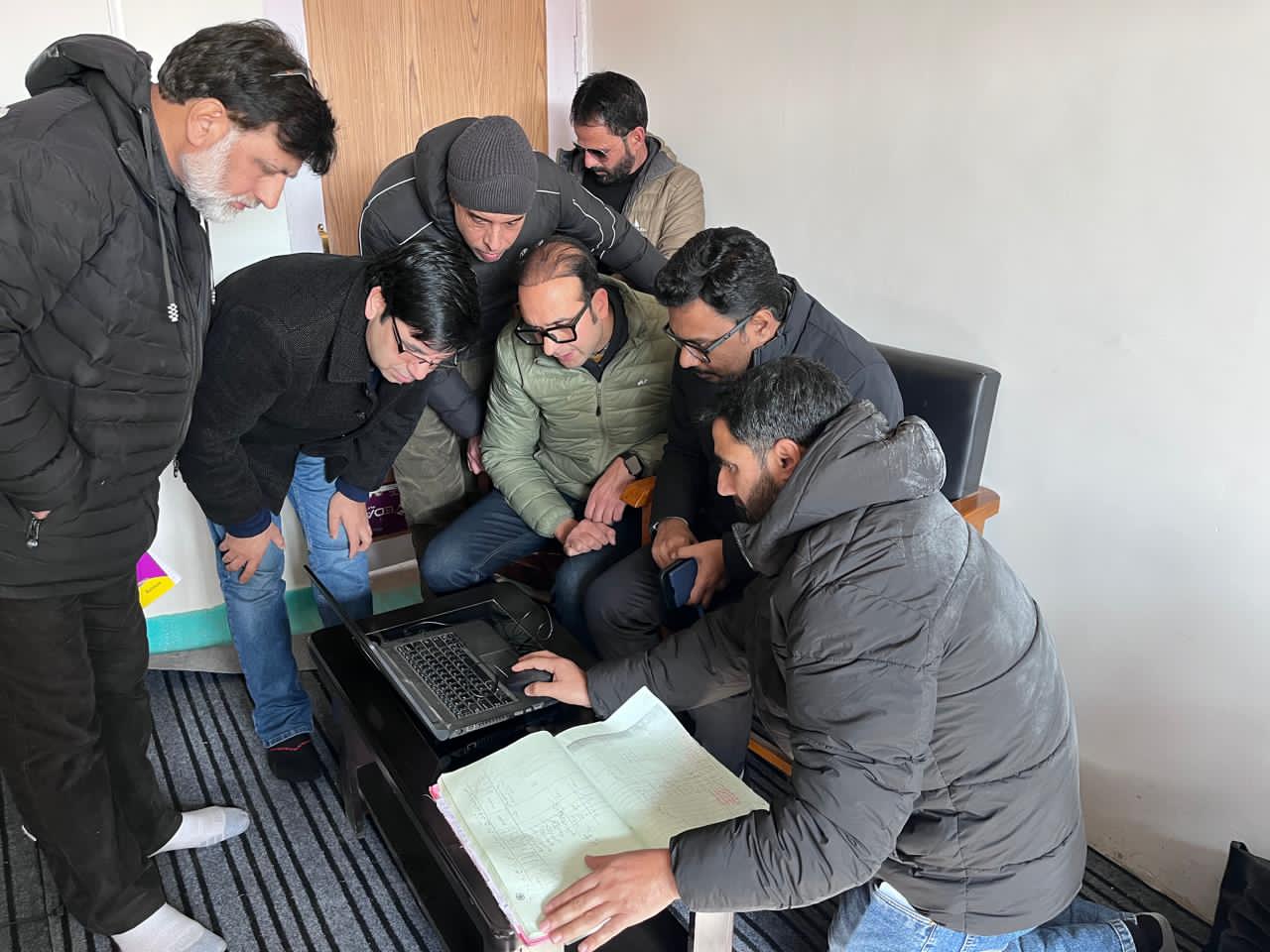  DC Kupwara Shrikant Suse conducts on-spot verification of Jamabandi Digitization