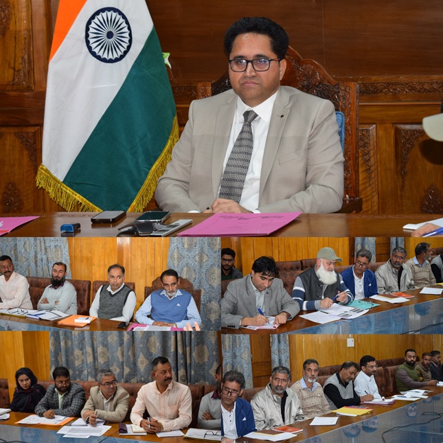 DC Pulwama stresses 100% consumer saturation & accurate consumer mapping with 100% Revenue Recovery