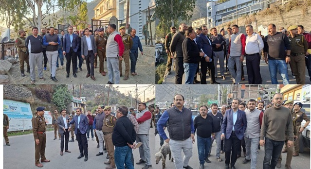 DC Ramban conducts extensive visit of Ramban Town, reviews Developmental Works 