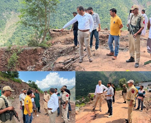 DC Ramban issues strict directions for immediate repair of damaged stretches of roads affected by heavy rainfall
