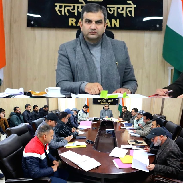 DC Ramban directs to submit daily progress reports to ensure effective monitoring & timely completions 