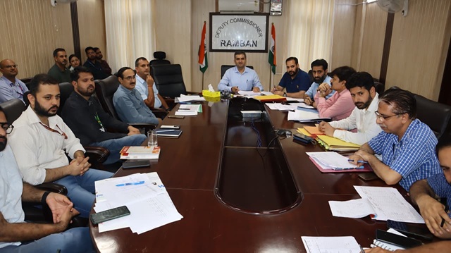 DC Ramban directs all executing agencies to complete developmental works in time bound manners