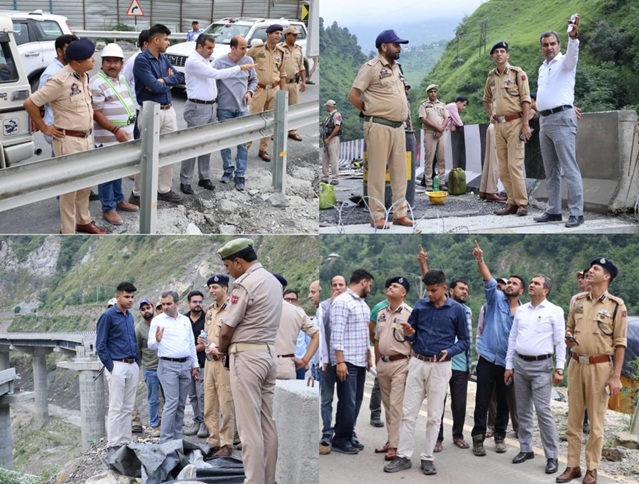 DC Ramban reviews progress of Key Projects of NH-44 Four-Laning on Ramban-Banihal Stretch 