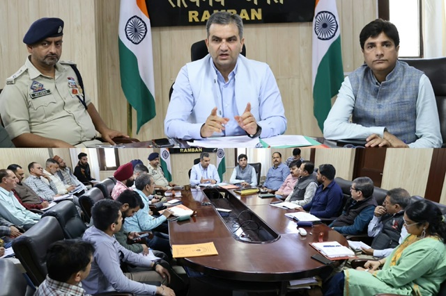 DC Ramban stresses public awareness regarding fire safety and winter precautions