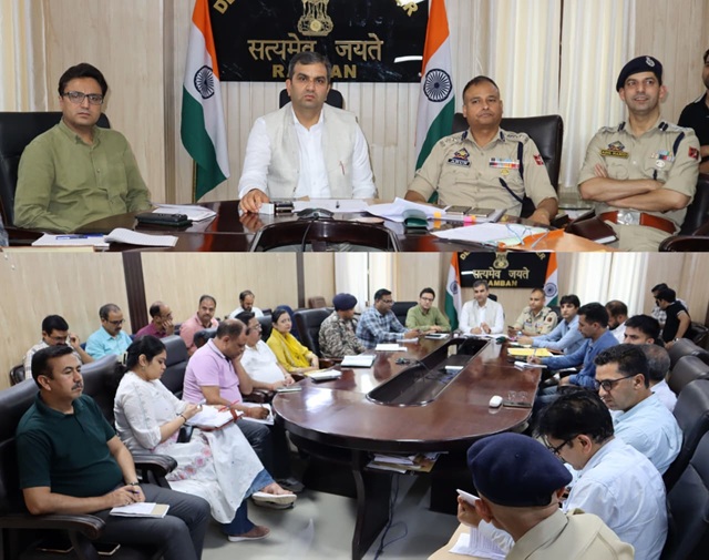 DC Ramban directs robust measures for disaster management ahead of monsoon season 