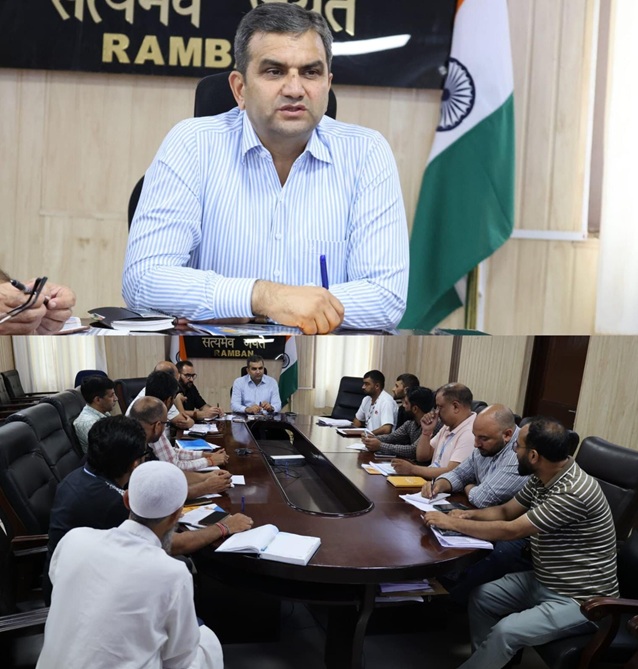 DC Ramban stresses timely completion of all projects to strengthen power distribution infrastructure, enhance operational efficiency