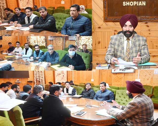 DC Shopian chairs CLU Meeting, reviews Cases for timely disposal 