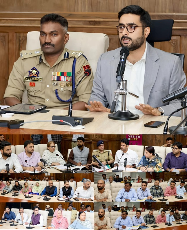DC , SSP Srinagar review arrangements for  NEET-2026 examination 