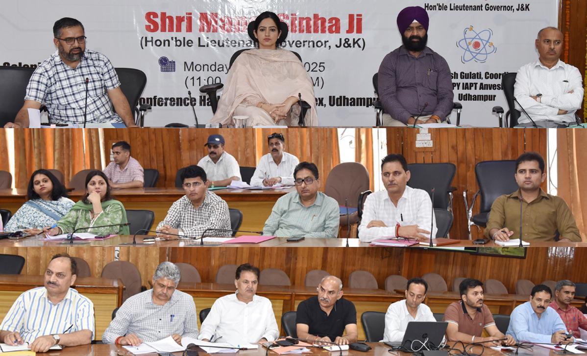  DC Udhampur chairs meeting on saturation of 25 Indicators under Dharti Aaba Janjatiya Gram Utkarsh Abhiyan