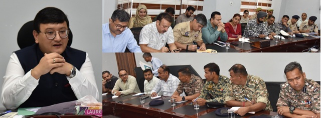 DC Udhampur chairs meeting to review arrangements for upcoming Civil Defence Air raid mock drill