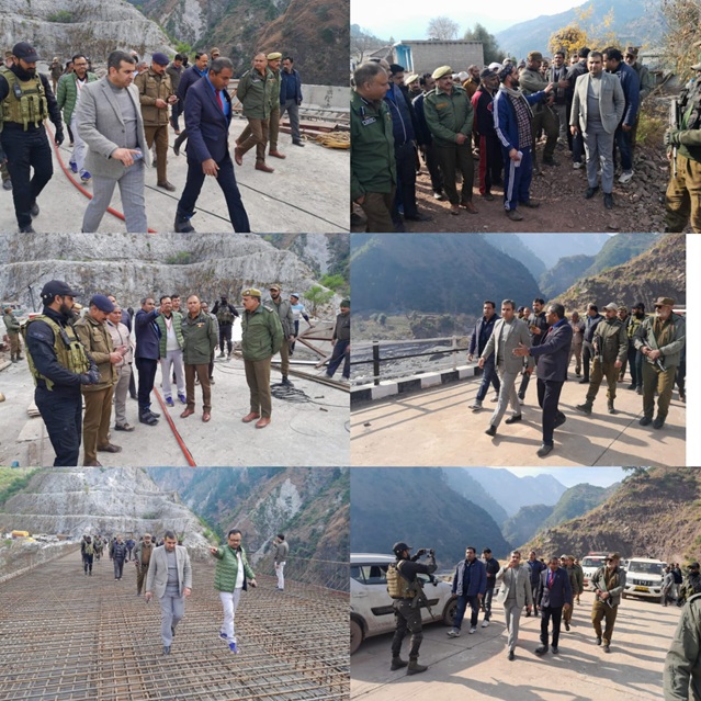 DC, SSP Ramban Visit Sawalkote Hydroelectric Project Site, Review Security Scenario
