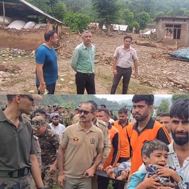 DC Kathua visits calamity-hit Jakhole & Janglote areas : Oversees rescue operations