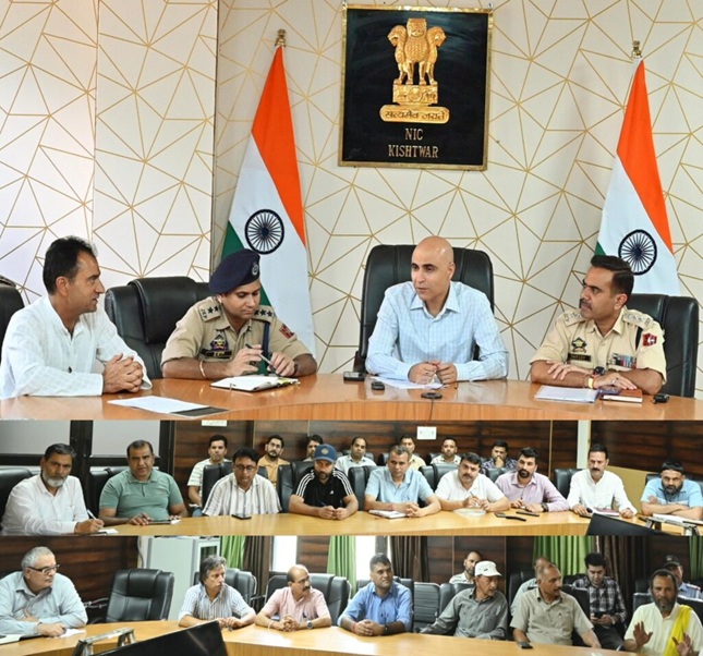 DC Kishtwar finalises arrangements for Shri Krishna Janamashtami & Shoba Yatra 