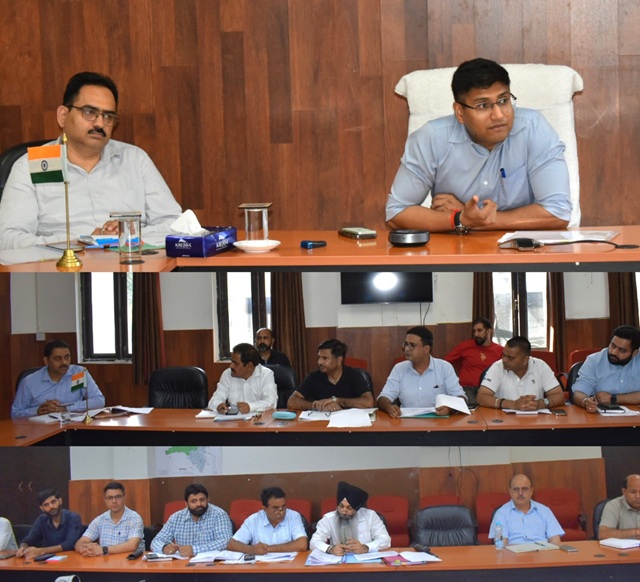 DC Reasi reviews progress of Jal Jeevan Mission, Water and Sanitation Initiatives