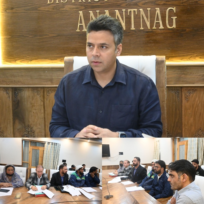 DC Anantnag emphasizes expeditious execution, strict adherence to prescribed quality standards and timely completion of projects