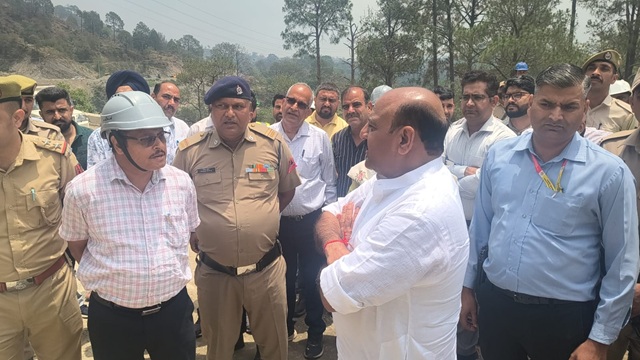 Dy CM J&K takes serious note of  poor quality standard works of Sungal Tunnel project