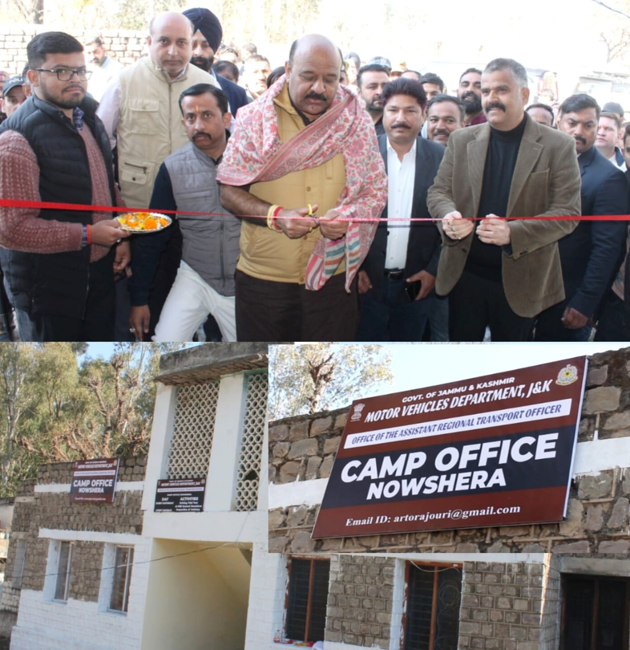   Deputy Chief Minister J&K inaugurates ARTO Camp Office at Nowshera