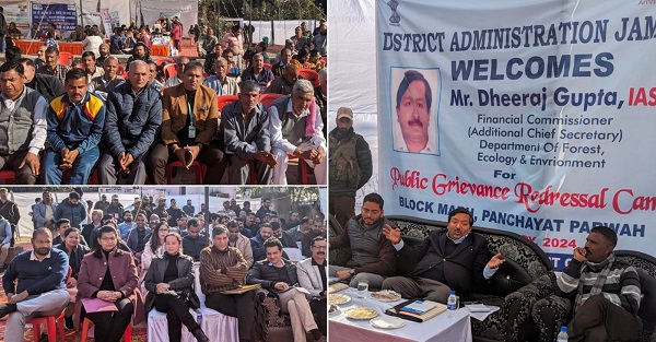 Dheeraj Gupta chairs public darbar in Jammu