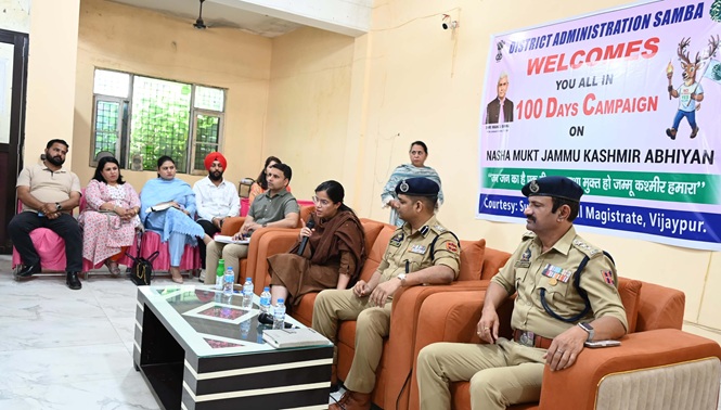DC Samba along with SSP Samba interacts with members of civil society, public representatives 