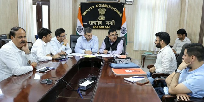 Dr Vikas Gupta, Alyas Khan review Revenue records in Ramban