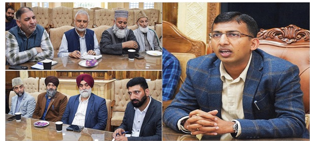  Div Com Kashmir meets Religious Leaders, invites for participation in Nasha Mukt J&K Padyatra