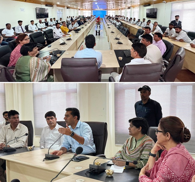Dr Shahid Iqbal Choudhary, along with Director General, YSS, Anuradha Gupta visits Government College of Physical Education (GCOPE) 