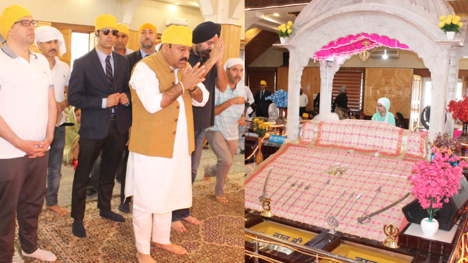Surinder Choudhary, Shammi Oberoi visit Gurudwara Chatti Padshahi