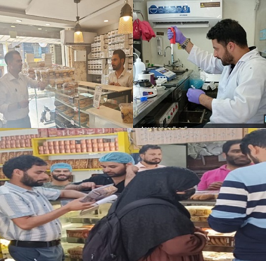  Food Safety Department conducts surprise Market Checking 