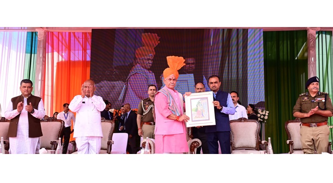 'LG J&K inaugurates Jhiri Mela , lays Foundation Stone of Indoor Sports Complex at Marh'