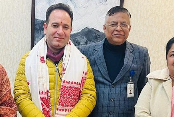 LoP Sunil Sharma lands in Guwahati , drives to meeting chaired by BJP President Nitin Nabin