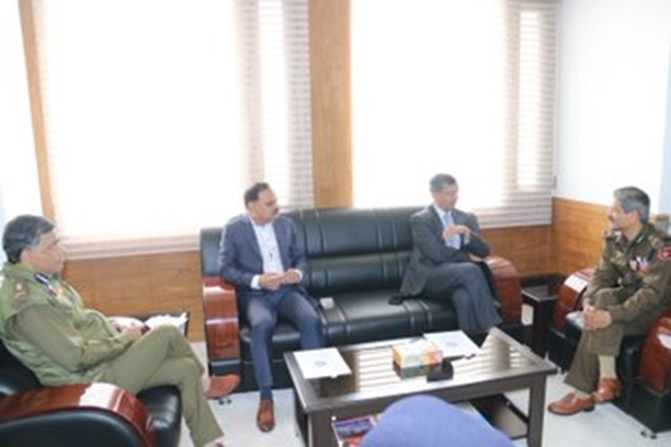 DG NIA Dinkar Gupta meets DGP J&K RR Swain at PHQ 