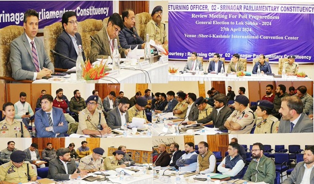 General, Police, Expenditure Observers for Srinagar PC hold interaction with contesting candidates 