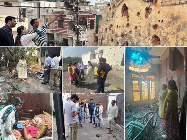 Ansuya Jamwal visits different areas of Jammu & interacted with citizens affected by cross border firing 