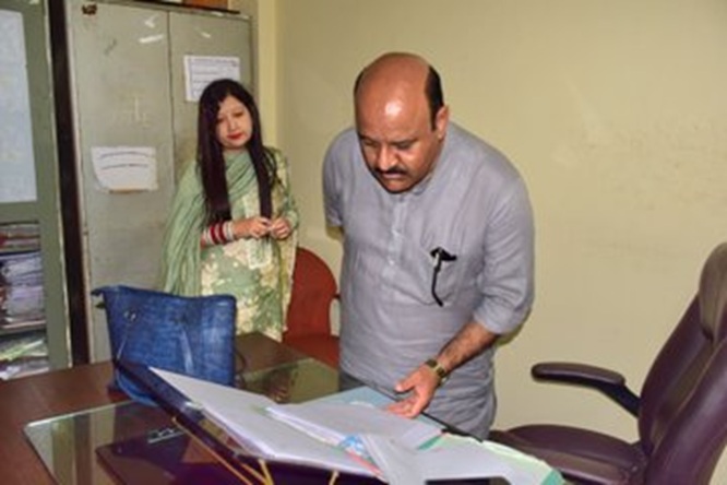 Surinder Choudhary, Dy CM J&K makes an unannounced visit to the Directorate of Skill Development 
