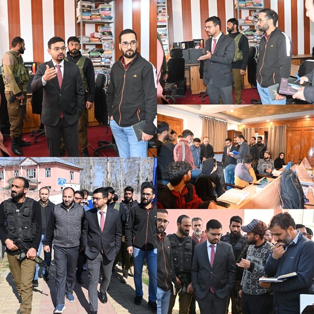 DC Kulgam inspects multiple Government Offices: Stresses transparency, accountability & efficiency in public service delivery