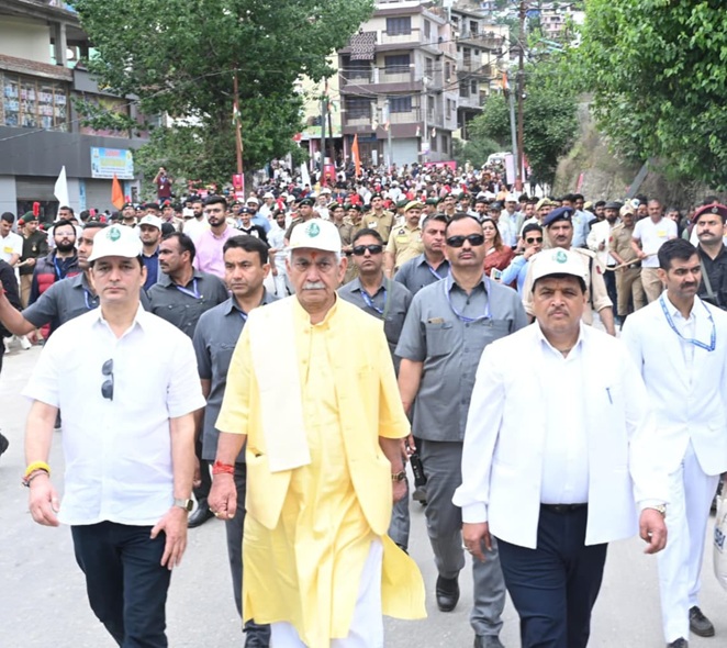 'LG Manoj Sinha campaigns on Drug-Free J&K in Doda'
