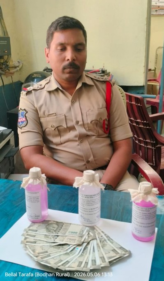 'Telangana Anti-Corruption Bureau  arrests Police Sub Inspector for allegedly demanding & accepting bribe of Rs 7000/-'