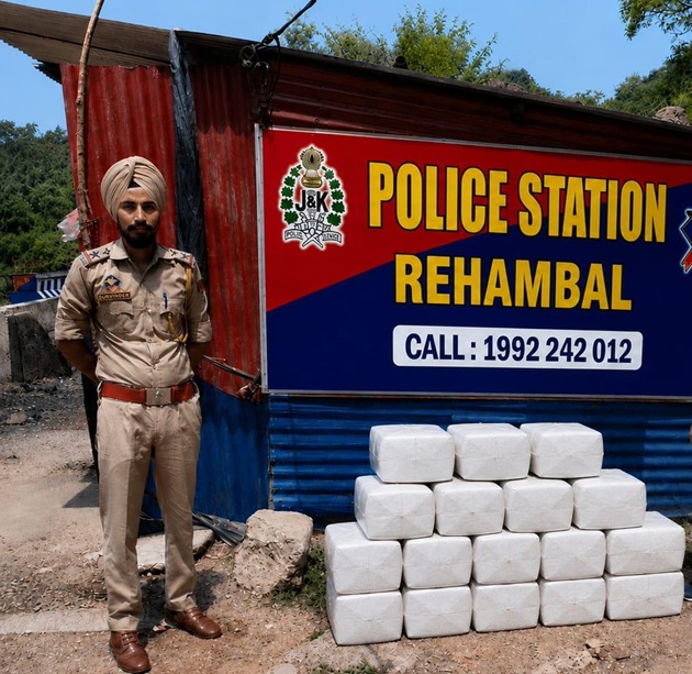 Under SSP Udhampur, during naka checking, PS Rehambal seizes unclaimed boxes containing 242 kg of unhygienic cheese.