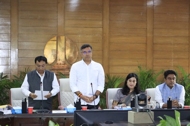 'Manoj Dwivedi takes oath as Chairman of the New Delhi Municipal Council (NDMC)'