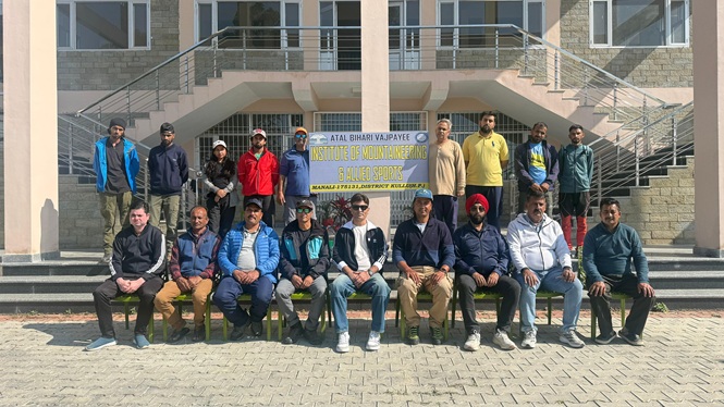 JK Tourism's P-4 Paragliding Course at Bir Billing, Himachal: Aijaz Qaiser, Joint Director Tourism leads the team