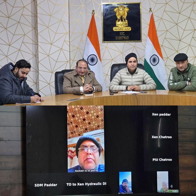 'DC Kishtwar takes stock of Post-Snowfall Restoration, Issues tough directions for early Normalcy'