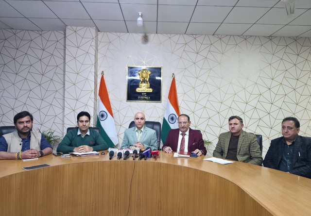 DC Kishtwar holds press conference on digitization of revenue records and launch of online grievance portal