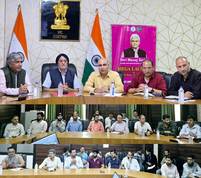 'MD JPDCL, DC Kishtwar reviews various ongoing projects under Power Sector in the District'