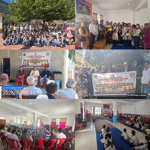 'International Day of Older Persons with Focus on Dignity, Inclusion & Active Ageing celebrated across the District Kishtwar'