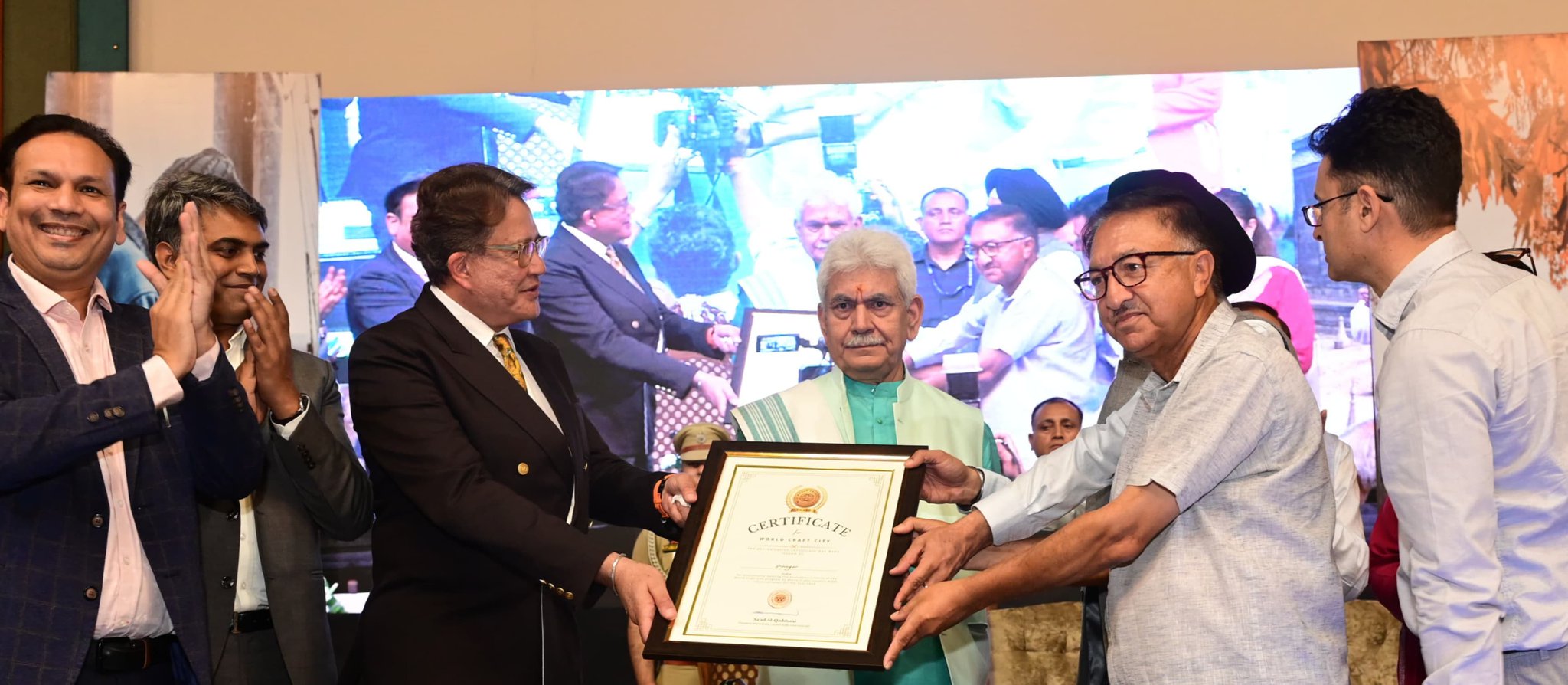 Srinagar City awarded certificate of 'World Craft City 