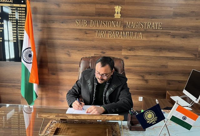 IAS Officer Prince Kumar assumes charge as SDM Uri