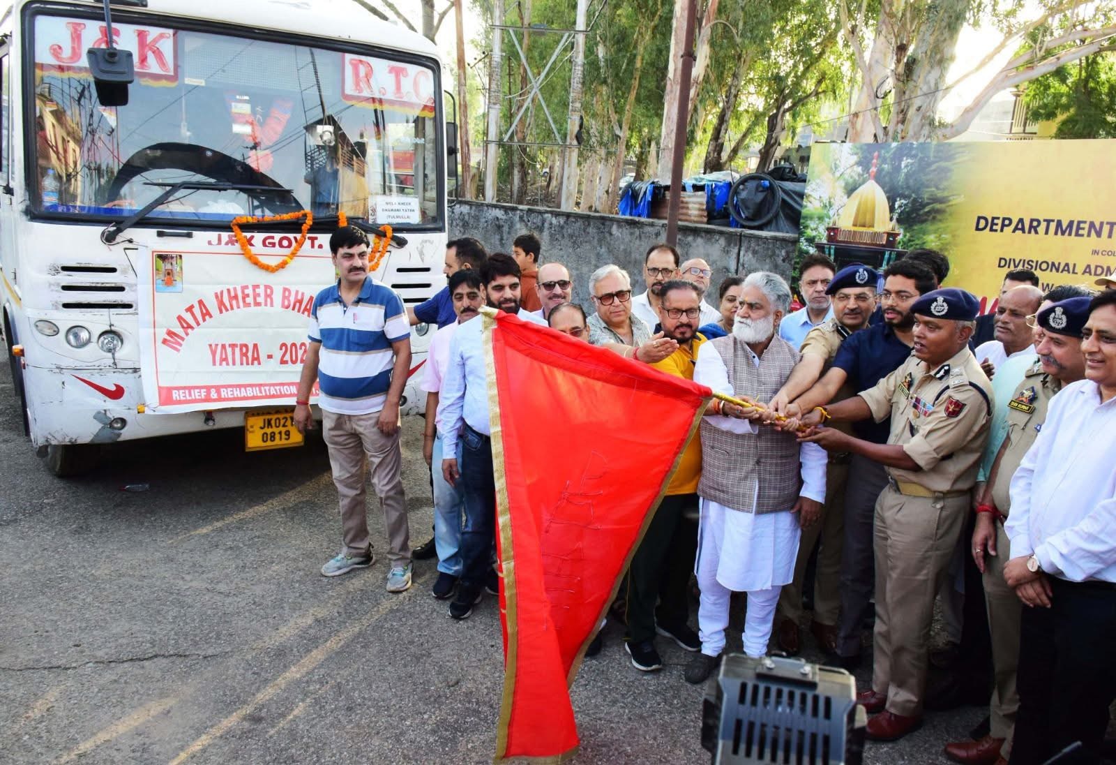 IGP Jammu flags off Mata Kheer Bhawani Yatra